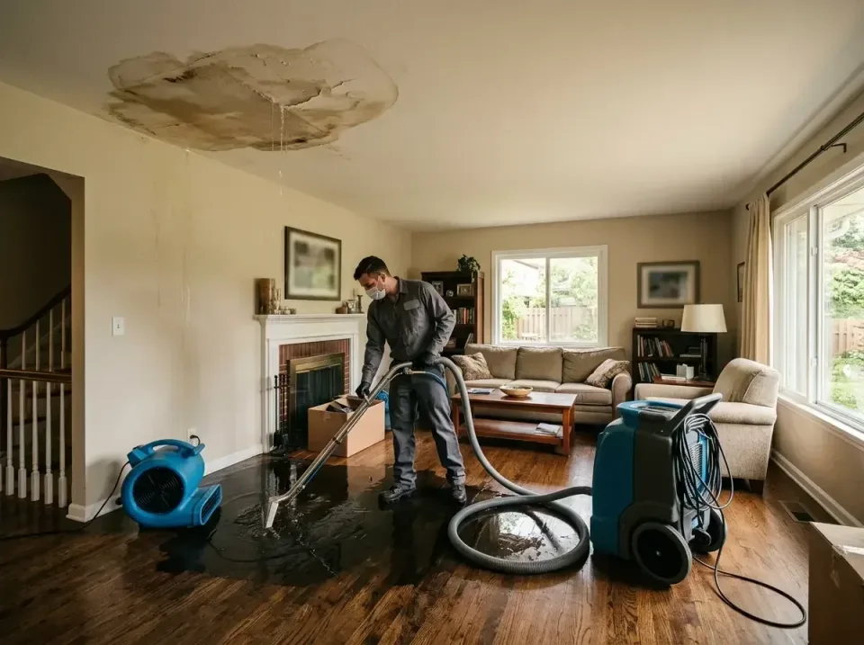 attic-pipe-burst-ceiling-drip-008 — frequently asked questions, Water Damage Restoration & Carpet Care in Galena, IL
